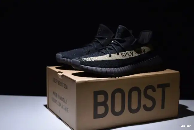 Green Adidas Black Yeezy V2 Boost 350 Core BY9611 0317